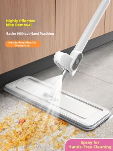 AOHU | Spray Water No-Handwash Easy Clean Dust Mite Removal Flat Mop for Home Use