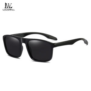 LouisWill แว่นตากันแดดโพลาไรซ์น้ำหนักเบาเป็นพิเศษผู้ชายแฟชั่นแว่นตากันแดดขับรถกรอบแว่นตาย้อนยุคแว่นตากันแดดทรงเหลี่ยมแว่นกันแดดกีฬา UV400แว่นตาสำหรับขี่จักรยานขี่จักรยานวิ่งสำหรับผู้ชายผู้หญิง