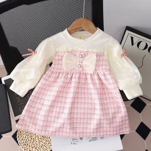 Baby Skirt Girls Dress Long Sleeve Spring and Autumn Clothing 0-1 Year Old Children Girls Baby Princess Dress Childrens Clothing 2