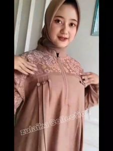 Fashion Muslim Gamis Linen Terbaru Baju Lebaran Viral 2024