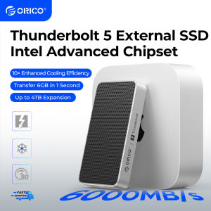ORICO M.2 SSD พกพามาก NVMe SSD Enclosure 80Gbps เข้ากันได้กับ Thunderbolt 5สปีดมากกว่า6000เมกะไบต์/วินาทีเข้ากันได้กับ Thunderbolt 5/4/3 USB 4หน่วยความจำภายนอก SSD SSD ระบายความร้อน PSSD(X50)