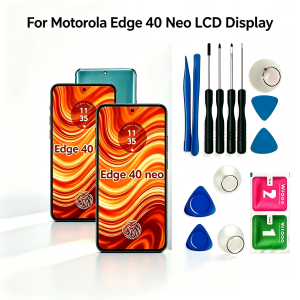 AMOLED 6.55 For Motorola Edge 40 Neo LCD Display XT2307-1 Touch Screen Digitizer Assembly For Moto Edge40  LCD Replace