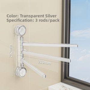 Modern Minimalist Kitchen Storage Rack Cloth Drying Rotating Towel Holder Suction Cup Wall Mounted No Drilling Multi Functional