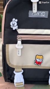 Tas Ransel Sekolah Wanita Siswa SMP SMA Backpack Remaja Perempuan Korea Kombinasi Warna Gendong Punggung Belakang Cewek Dewasa Kapasitas Besar Muat Laptop Buku Cetak Terbaru 2024 Berkualitas Belanja Aman Dirumah aja!