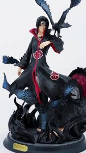 Bandai | 28cm Popular Naruto Anime Model Uchiha Itachi Statue Toy Home Decor Ornament for Boyfriend Gift
