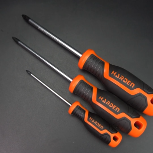 Harden POZI Screwdriver with Soft Handle Multifunction Professional Hand Screw Driver Tools CRV Pozi Torx Screwdriver Set with TPR Handle