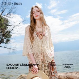 3COLOUR·S | Crochet Lace Bohemian Style Versatile Sun Protection Shawl