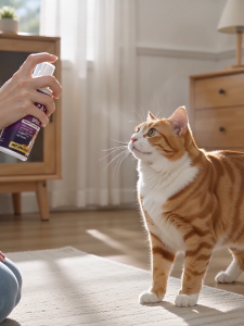 YEGBONG Classic Cat Soothing Spray 60ml | Calming Spray for Cats Pheromone Diffuser Alternative | Reduce Cat Anxiety Stress Scratching & Urine Spraying | Anti-Scratch & Behavioral Corrector for Home & Travel