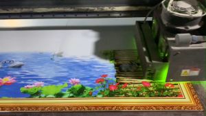 Tranh 3D - gạch tranh khung cửa sổ