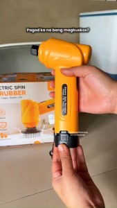 [2 Years Warrantty] Qimedo Electric Spin Scrubber 5 IN 1 Cordless Handheld Cleaning Brush for Bathroom/Sink/Window