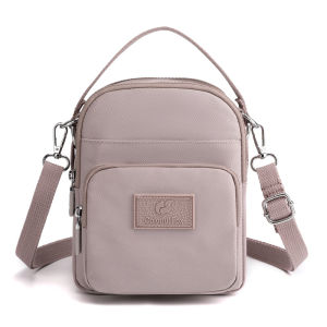 GStar Womens One-shoulder Crossbody Shoulder Bag Portable Small Square Bag Multi-layer Waterproof Nylon Leisure Handbag
