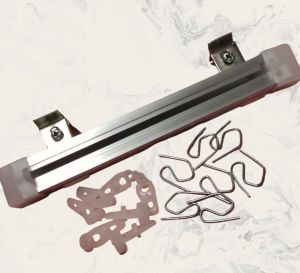 batang gorden 1 meter fullset model biasa warna silver bahan alumunium anti karat rell serelek murah