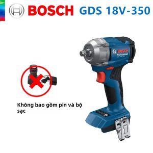 Bosch | Máy Vặn Bu Lông Không Chổi Than Bosch GDS 18V-350 Mô-men Xoắn Cao Vỏ Máy Bền Bỉ Dùng Để Thay Lốp Và Nới Lỏng Bu Lông