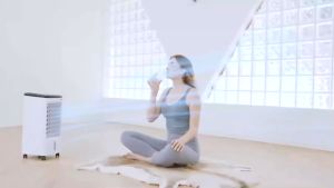 Tixx Air Cooler Fan 10L/40L/50L Large Capacity Water Tank Electric Fan With Inverter Air Conditioner Low Noise With Remote/Button Control