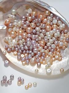 Lnieer | Sterling Silver Natural Freshwater Pearl Ear Studs