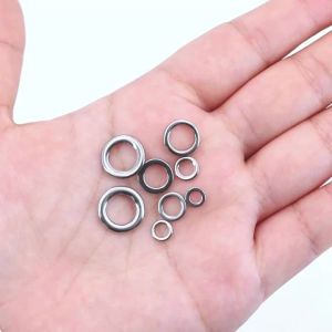 Bimoo 20 Chiếc Thép Không Gỉ Đánh Bóng Chắc Chắn Vòng Câu Cá Hạng Nặng Dụ Jigging Phụ Kiện Cho Sông Đại Dương & Dòng Suối Câu Cá Trên Bãi Biển