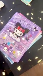 Kuromi My Melody Bubble Sticker Book Kawaii Quiet Book 3D Bubble Scene Sticker Book Handmade Toy
