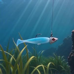 Bộ 5 Móc Câu Swimbait Bằng Thép Carbon Cao Cấp Có Gai Kèm Mắt 3D Và Bộ Giữ Mồi Dành Cho Câu Cá Bass Cá Walleye Trọng Lượng 5g/7g/10g/14g