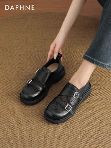 Daphne | New Autumn Slip-On British Style Black Flats