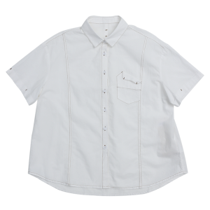 WUSEWUWEI | Colorless Odorless Pure Cotton Womens Shirt Comfortable Turn-down Collar Short Sleeve Top Summer New Arrival Loose Fit Commute Style