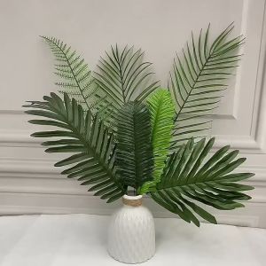 Daun Plastik Monstera Palsu Philodendron Semi Latex & Hiasan Dekorasi KB18