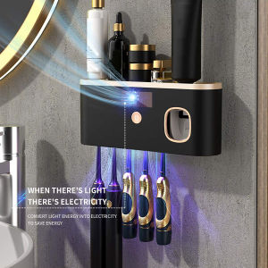 1PC Intelligent Toothbrush Disinfectant Rechargeable Dry Two in One Disinfectant Toothbrush Holder UV Sterilization