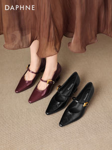 Daphne | Pointed Toe Thick Heel High Heels for Dresses