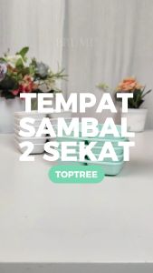 PRUMU Piring Sambal Melamin Sekat 2 - Tempat Sambal - Wadah Saus - Tempat Sambel - Y50037