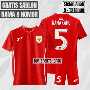 Setelan Jersey Baru Timnas Indonesia Erspo 2024/2025 (FREE REQUEST SABLON NAMA & NOMOR)