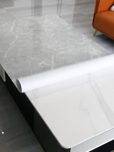 walpeper dapur anti air dan api anti minyak 6M X 60cm bahan alumunium foil motif granit marble krem