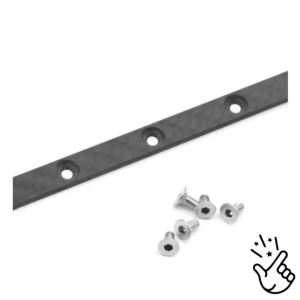 Carbon Fiber Chassis Reinforcement for 1/10 Tamiya TT02 TT-02 Accessories Metal Upgrade Parts Rc Model Crawler Car Truck Buggy