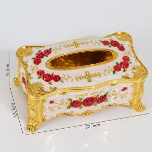 KTV European Tissue Box Nightclub High-Grade Acrylic Paper Extraction Box Living Room Coffee Table Large Plastic Tissue Box
