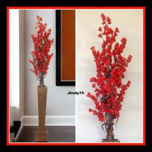 Bunga sakura sudut ruangan tinggi 135cm//fullset