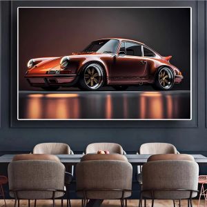 911 GT3 RS Car Generation Supercar Wall Arts Posters Canvas Painting for Room Office School Decoration Stuff Home Decor