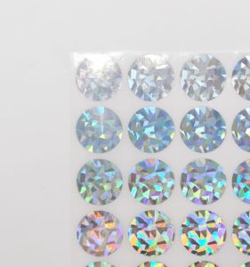 เซิงซื่อเจี๋ยฟิล์มเลเซอร์กันรอยแบบกลม 1 นิ้ว 30 ชิ้นต่อแผ่น อุปกรณ์สำนักงาน สินค้าทางวัฒนธรรม การพิมพ์ ผลิตภัณฑ์