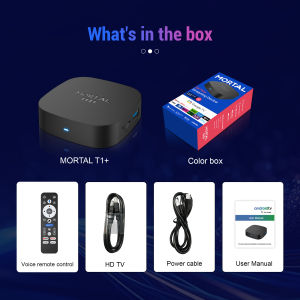 Kowankit 2026 New Android TV Box T1+ RK3518 Android 16 8GB RAM 128GB ROM WiFi 6 BT 5.4 Dual UI 8K Ultra HD Smart Media Player