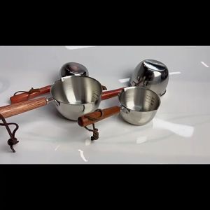 300ML Sauce Pan Milk Pot Butter Pot Stainless Steel Oil Strainer Pot Chocolate Pot Melted Heating Pot