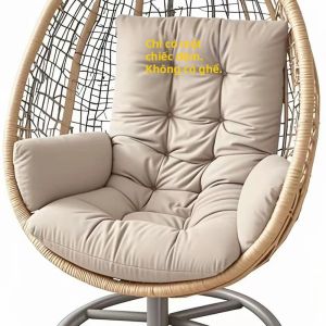Đệm Ghế Xích Đu Trong Nhà/ngoài Trời Chất Liệu PP Mềm Mại Chống Trơn Trượt Dùng Cho Ban Công Sân Vườn Đồ Nội Thất Ngoài Trời Có Thể Tháo Rời Và Giặt Được Đệm Ngồi Cho Người Lớn
