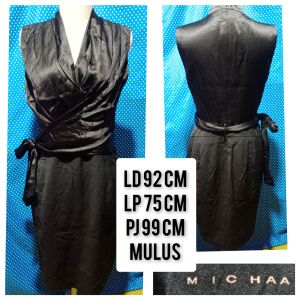 DRESS KUTUNG/SLEEVELESS HITAM(MICHAA) 21