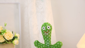 Dancing Cactus Toy With Repeat Talk & Sing Interactive Plushie Stuffed Decor For Kids Christmas