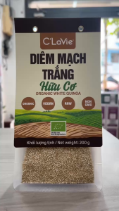 Date 02/27 Hạt diêm mạch trắng Quinoa hữu cơ CLavie 200gr