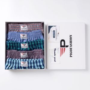 Quần Đùi Nam Caro Cotton Kate Có Nút Túi Sâu Pigo Fashion FS Qdcr03 (Màu Ngẫu Nhiên) - 1 Cái