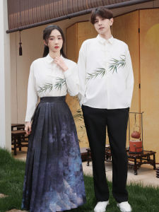 New Chinese Style National Trend Class Uniform High School Students Improved Hanfu Graduation Ceremony Sports Meeting Poem Recitation Chorus Clothes