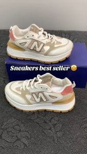 JILITU HK-12 SEPATU WANITA SNEAKERS FASHION KOREAN TREND Karet Shoes Casual