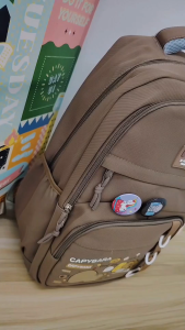 D1-296 CAPYBARA DESIGN Korea Backpack / 书包 / Beg Galas Sekolah ( Primary & Secondary Saiz 46 cm ) Backpack / 背包