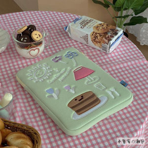 Mazzzzy กระเป๋าแฟ้มมือถือน่ารักสําหรับแล็ปท็อปแท็บเล็ตขนาด 13/15 นิ้ว 11 iPad พร้อมแผ่นด้านในดีไซน์สไตล์ญี่ปุ่นและเกาหลี