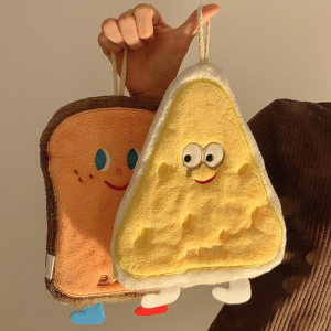HOYAA Soft Absorbent Hand Towel for Kitchen Bathroom Aesthetic Design Hanging Hand Drying Towel