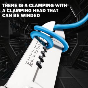 Stainless Steel Pliers Wire Stripping Pliers Electrician Special Cable Peeling Pressing Line Repair Cutting Tool Universal  Industrial Grade Wire Cutting Cable Pliers