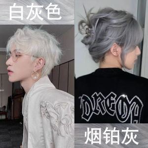 Gray Hair Color Cream Grandma Gray Smoke Blue Gray Champagne Gray Pencil Gray Dyed Plants at Home Pure Color Paste Men and Women