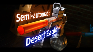 Desert Eagle Electric Automatic Water Gun Safe Toy For Kids Large Capacity Long Range With Manual Mode